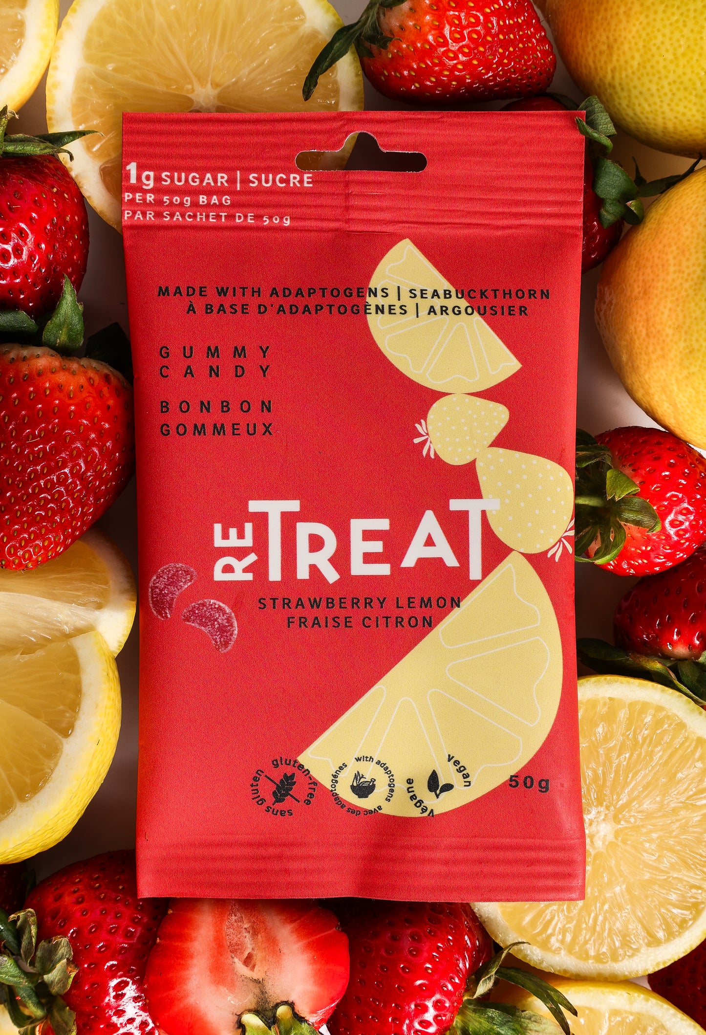 Strawberry Lemon Gummy Candy | 12-pack case