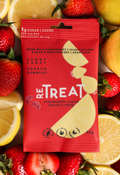 Strawberry Lemon Gummy Candy | 12-pack case